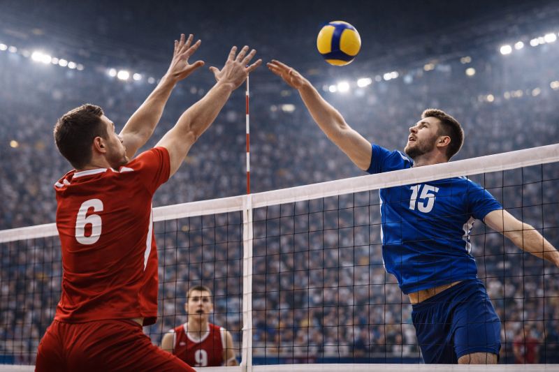 Intense Matchup in Volleyball Semifinals Sets Stage for Grand Final Showdown